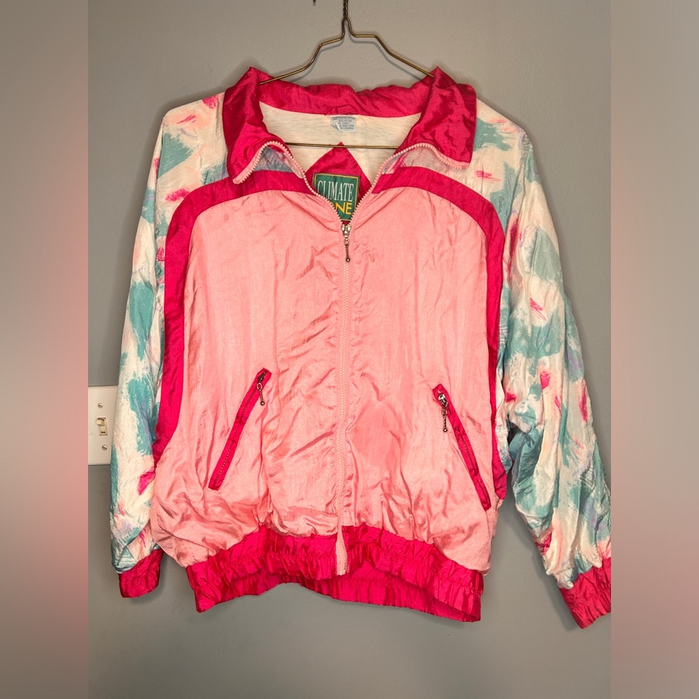 VTG Barbie Style Windbreaker Jogger, Pink